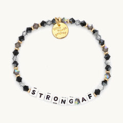 'Strong AF' Beaded Bracelet - Little Words Project
